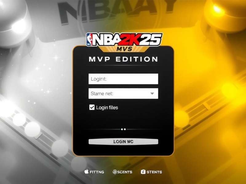 NBA 2K25 MVP Edition Login Screen